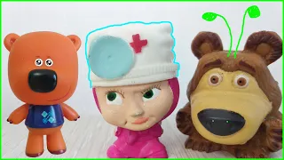 Super squishy Masha and the Bear for Be-be-bears! Funny story for kids