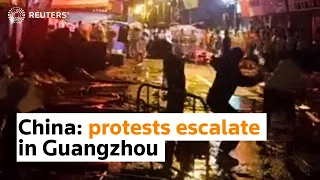 China: protests escalate in Guangzhou