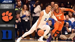 Clemson vs. Duke Condensed Game | 2018-19 ACC Basketball