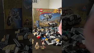 SPEED BUILD! NEW Lego Indiana Jones Fighter Plane Chase. #lego #shorts