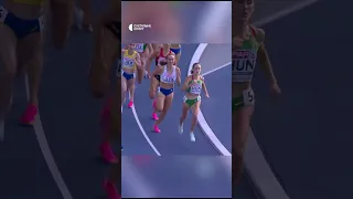 🥇 Ефектний чемпіонський фініш української бігунки Кроль на Європейських іграх #shorts