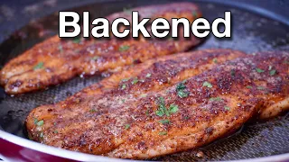 The Perfect Blackened Fish Recipe // Easy Way to Blacken Any Fish You Have!