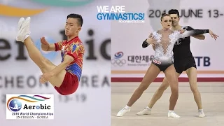 HIGHLIGHTS - 2016 Aerobic Worlds, Incheon (KOR) – Individual Men & Mixed Pairs - We are Gymnastics !