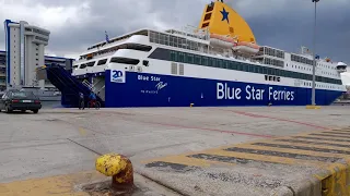 Blue Star Patmos departure from Peiraeus