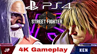 Street Fighter 6 PS4 KEN VS JP Gameplay 4K 60FPS