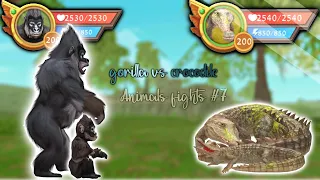 WildCraft: Animals fights #7 🦍 gorilla vs crocodile 🐊