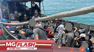 APMM Tahan Bot Nelayan Indonesia Cuba Seludup Keluar PATI #MGFlash