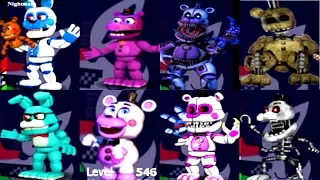 SECRET ANIMATRONICS in Fnaf World Mod! || FNAF Characters (Final Boss)