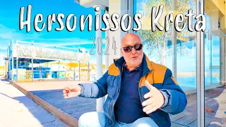 Hersonissos Crete, 2024 walking tour 4k, vlog, also STAR BEACH, Greece