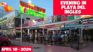 Gran Canaria🌴EVENING IN PLAYA DEL INGLES - APRIL 19 - 2024