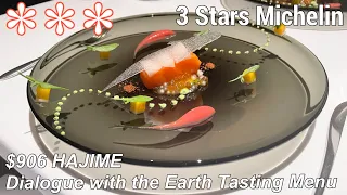 Top Luxury 3 Stars Michelin ($906) Fine Dining in HAJIME innovative artistic food Tasting Menu Osaka