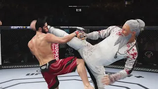 Islam Makhachev vs. Karate Sensei - EA Sports UFC 4 - Eagle Fights