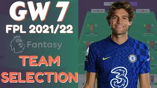 FPL GW 7 | team selection & captain PICKS | Transfer tips | fantasy premier league 2021/22 #shorts