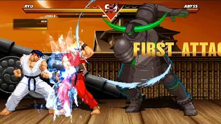 ICE RYU & FIRE KEN vs ABYSS - Super epic fight❗🔥