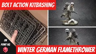 Bolt Action kit bashing - winter German flamethrower