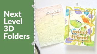 2 Next LEVEL 3D Embossing Folder Ideas | Altenew Take 2 With Therese