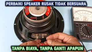 cara memperbaiki speaker yang rusak | speaker tidak ada suaranya | cara perbaiki speaker tidak bunyi