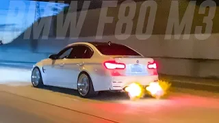 BMW F80 M3 FLAME THROWER TUNE!! (So Loud!!)