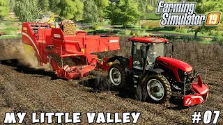 Harvesting canola and potatoes day 2 | My Little Valley | Farming simulator 19 | Timelapse #07