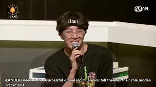 [Eng Sub] I-land final performance Calling (Run To You) + BTS comment and reaction