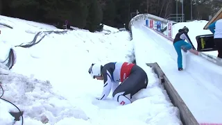 Jonas Mueller - DNF on Luge World Cup in Innsbruck.