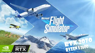 Microsoft Flight Simulator | RTX 2070 + RYZEN 5 2600 | High Settings | 1080p