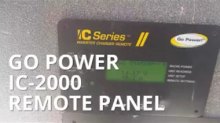 Go Power Inverter Charger 2000 IC-2000 Remote Panel