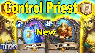 NEW Priest Legendary Aman'Thul Control Priest Is So Amazing & Fun To Play At Titans Hearthstone