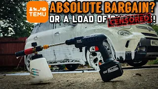 Temu Cordless 21v Pressure Washer ! Is It Worth Buying ? Or Suitable For The Bin ! Cheapie Challange