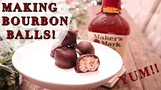 BOURBON BALLS RECIPE | Christmas Treats | Cook With Me | Kentucky Bourbon Makers Mark