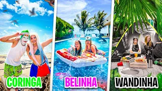 QUEM SE DIVERTIR MAIS NAS FÉRIAS VENCE! COM WANDINHA, ARLEQUINA E CORINGA