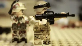 ЛЕГО ВОЙНА В ИРАКЕ - мультик, пятая серия (Долгая дорога домой) Lego modern warfare stop motion