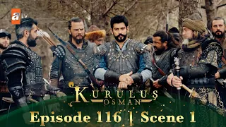 Kurulus Osman Urdu | Season 4 Episode 116 Scene 1 I Osman Sahab ka mansooba kya hai?