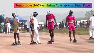 One lap Road Inline Final Race Junior Boys  (14-17yrs)  : 60th RSFI NATIONAL 2022