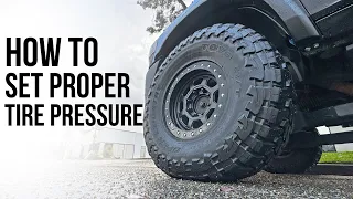 How to Set Proper Tire Pressure In Your Truck With the Chalk Line Test