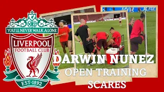 Darwin Nunez Open Training Scares!