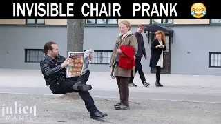 Invisible chair  Magic Prank  (rep) -Julien Magic