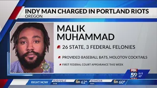 Indianapolis man charged in Portland riots