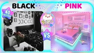 Quiz Challenge: What's Your Color? Black or Pink? 🖤💗 Pick One Kick One Black vs Pink edition