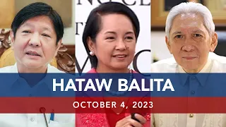 UNTV: HATAW BALITA |  October 4, 2023