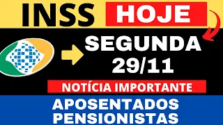 29/11 INSS: ACABOU DE SAIR! 14º SALÁRIO + MARGEM DE CRÉDITO + NOTÍCIA IMPORTANTE APOSENTADO SEGURADO
