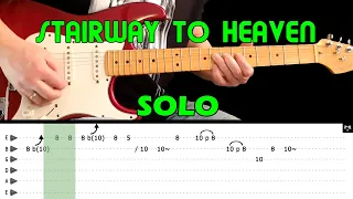 STAIRWAY TO HEAVEN - Guitar lesson - Guitar solo (with tabs & EXTRA SLOW lesson) - Led Zeppelin