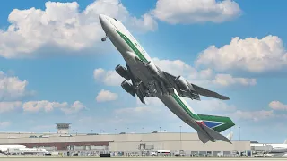 Boeing 747's Pilot Got Hungry And Performed A Vertical Take Off | X-Plane 11