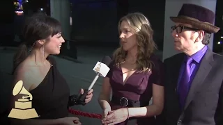 Diana Krall and Elvis Costello at MusiCares Person of the Year red carpet | GRAMMYs