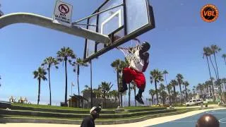 Mani Love Slam Dunk! Who said LP's can't dunk? 75 inch vert ... Must See!