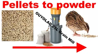 Quail project part 4: Quail food pellets to fine powder (unboxing)