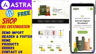 How to Customize Astra Free Theme Woocommerce Shop Store 2023