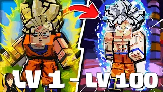 Level 1 to MAX as GOKU in MINECRAFT Bedrock, Unlocking ULTRA INSTINCT!?!