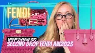 LONDON LUXURY Shopping VLOG | BEST PINK handbags 💕FENDI AW23 2nd release | Versace, LANVIN & more