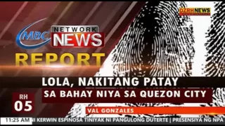 LOLA, NAKITANG PATAY SA BAHAY NIYA SA QUEZON CITY